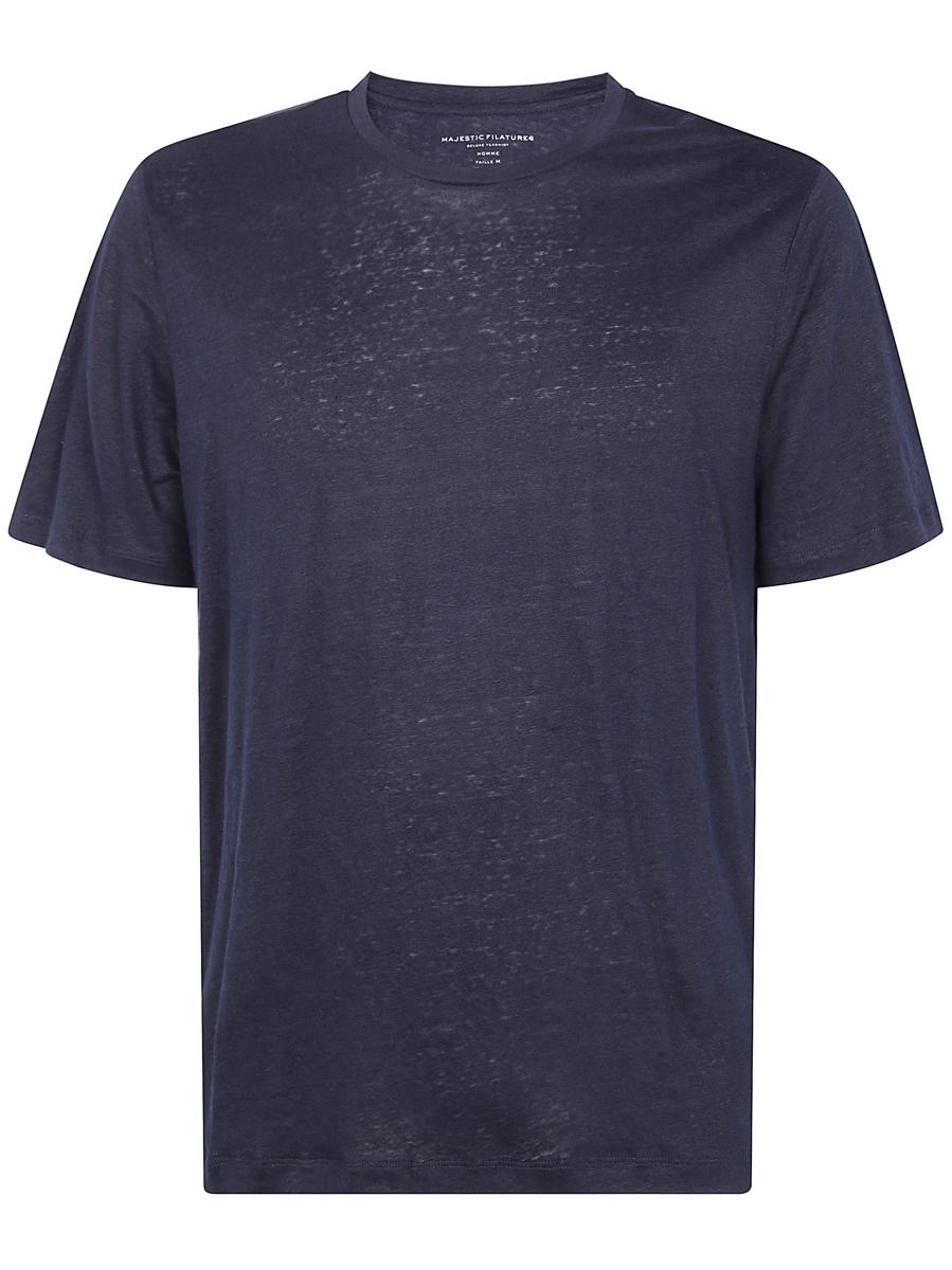Majestic Filatures Short Sleeves Round Neck Sweater Clothing