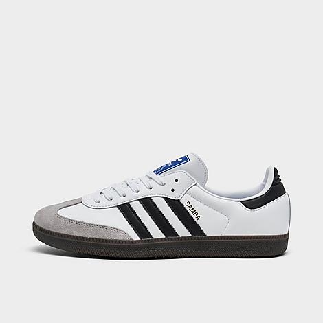adidas Men's Originals Samba OG Casual Shoes in White/Black/Clear Granite Size: 8