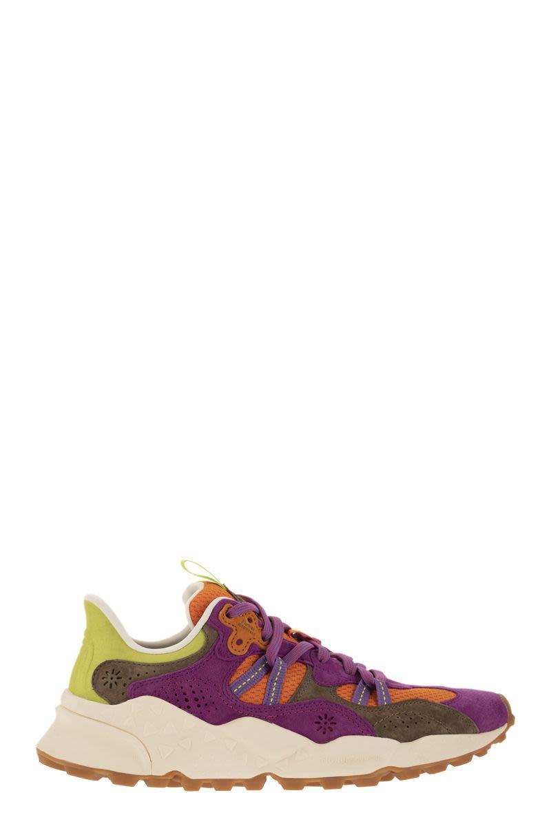 Flower Mountain Tiger - Sneakers In Suede And Technical Fabric
