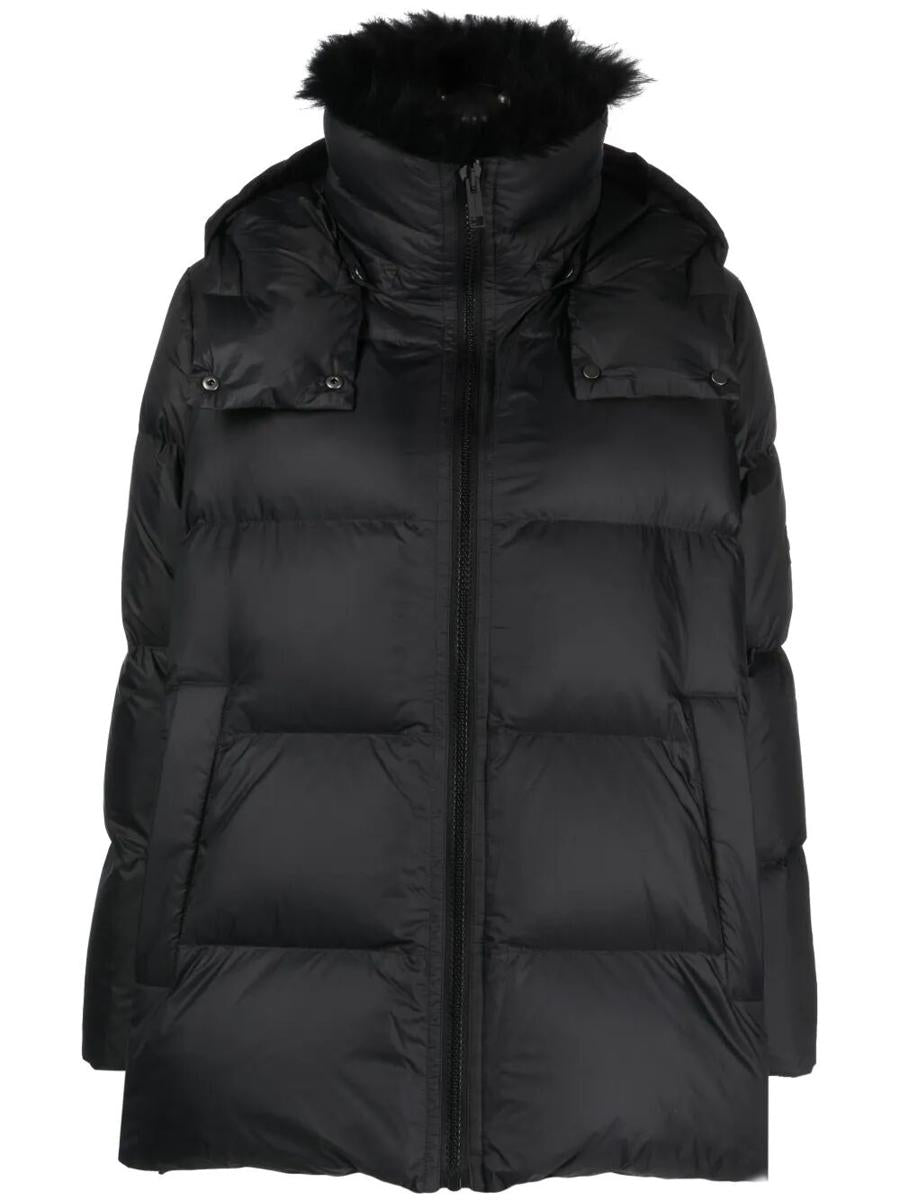 Yves Salomon Doudoune Hooded Jacket With Fur Collar Clothing