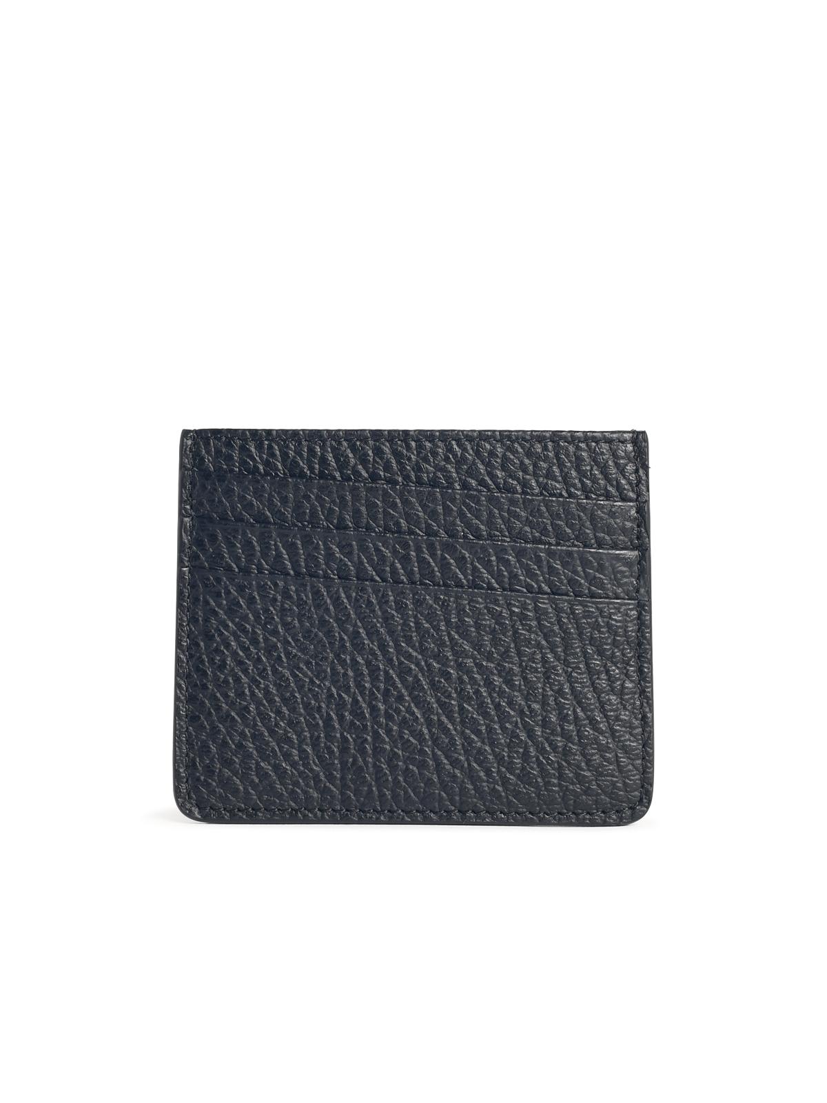 Maison Margiela four Stitches Black Leather Card Holder