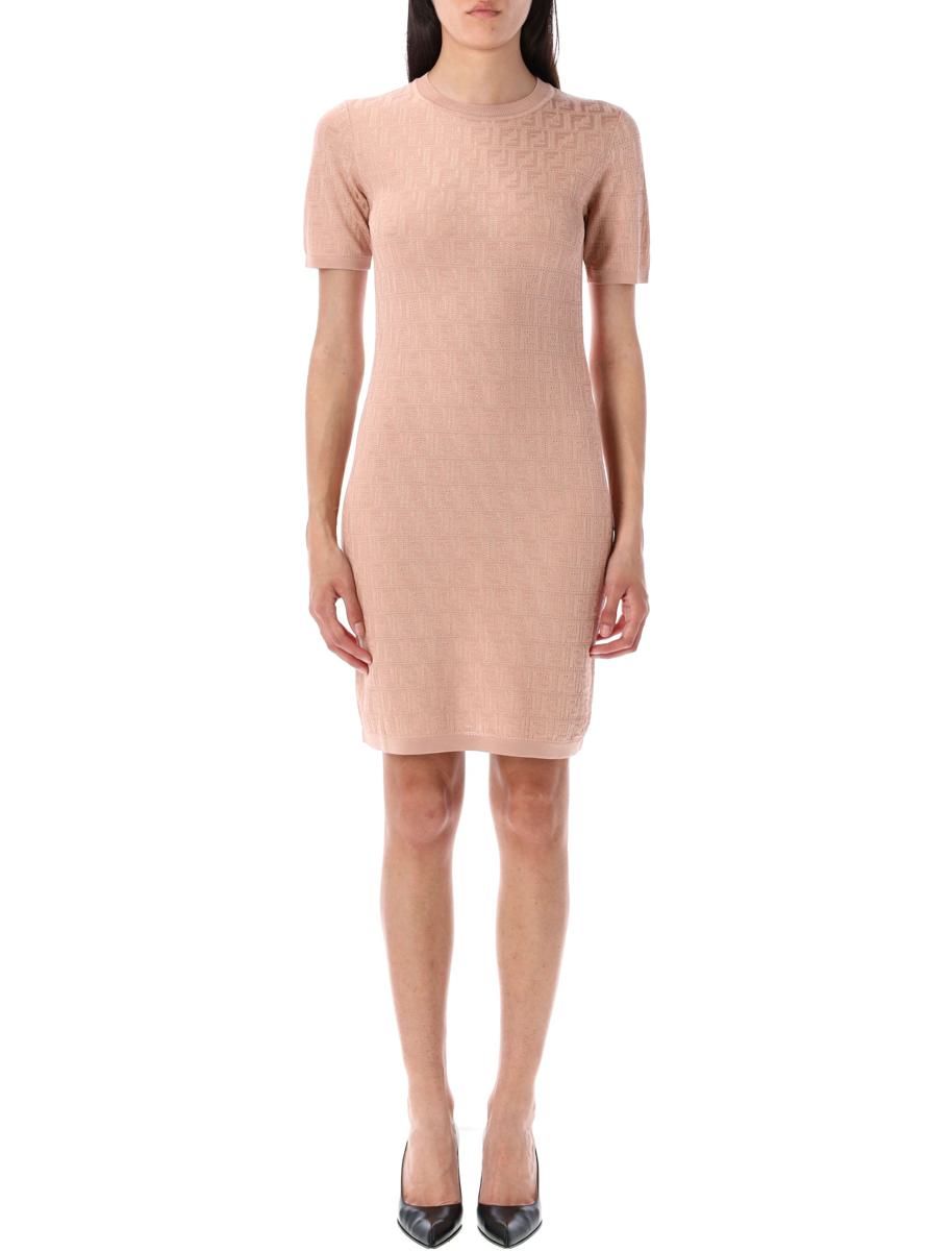 Fendi Ff Knit Mini Dress