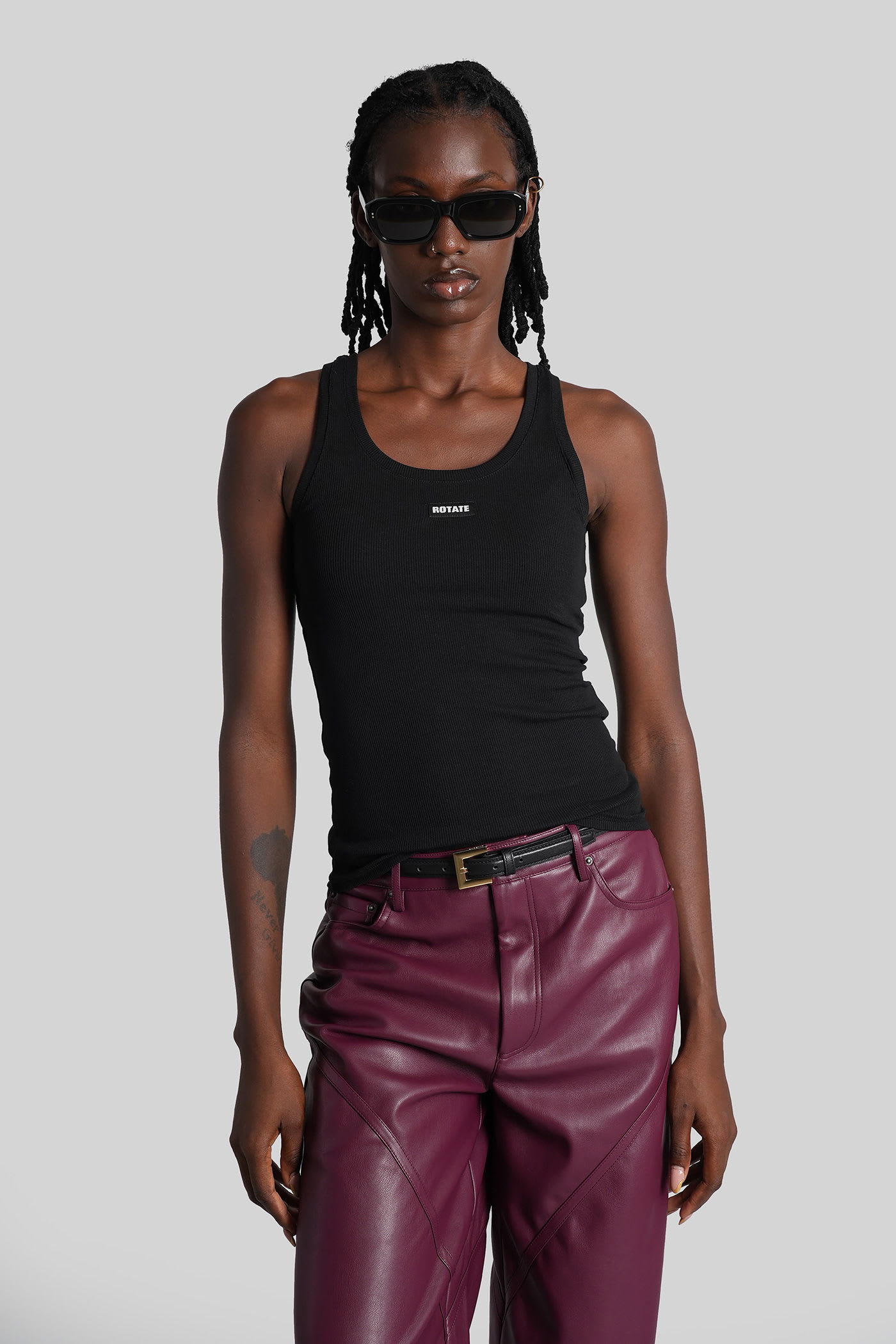 Rotate by Birger Christensen Topwear In Black Cotton