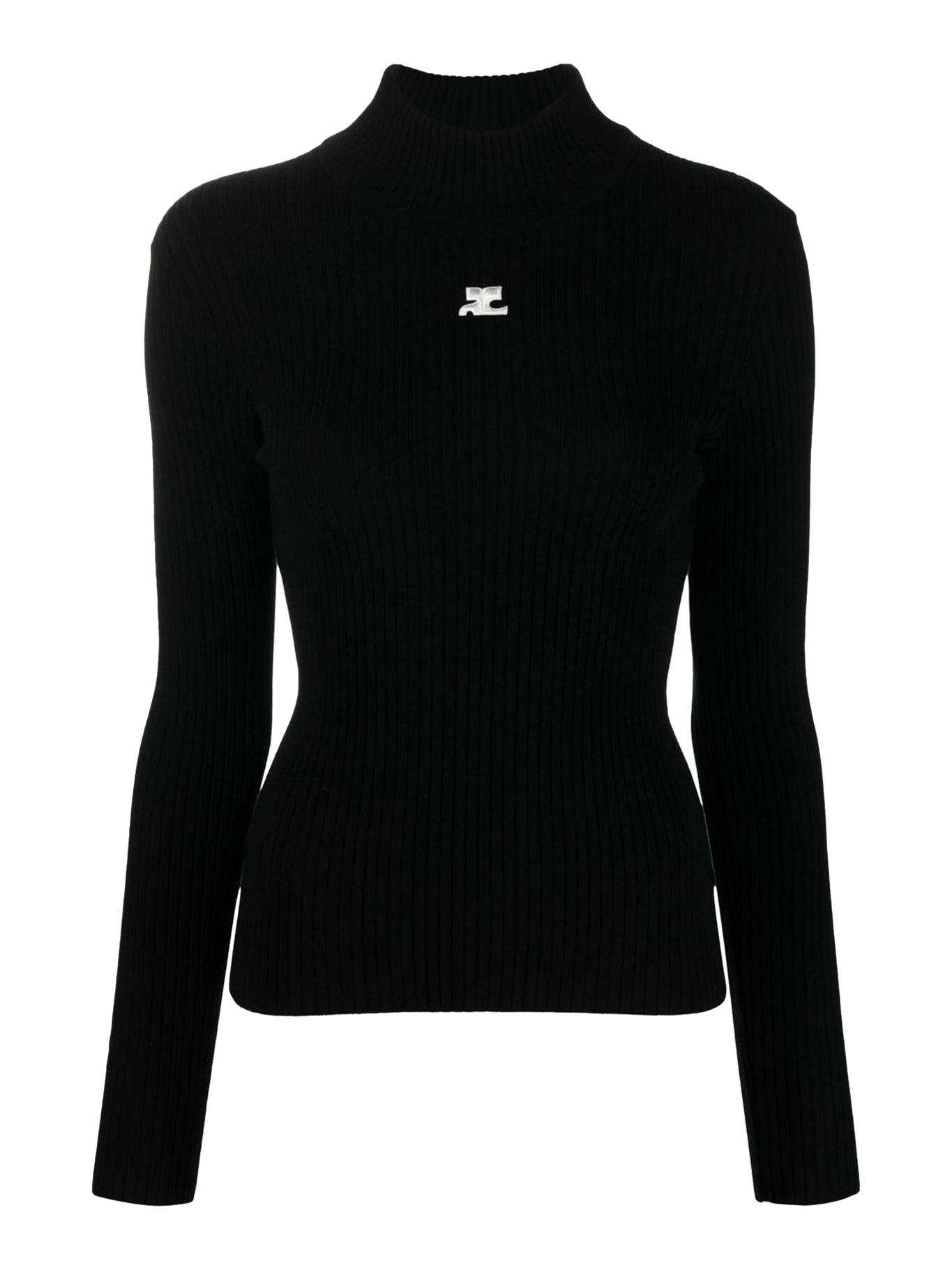 REEDITION RIB KNIT MOCKNECK SWEATER - Courreges - Woman