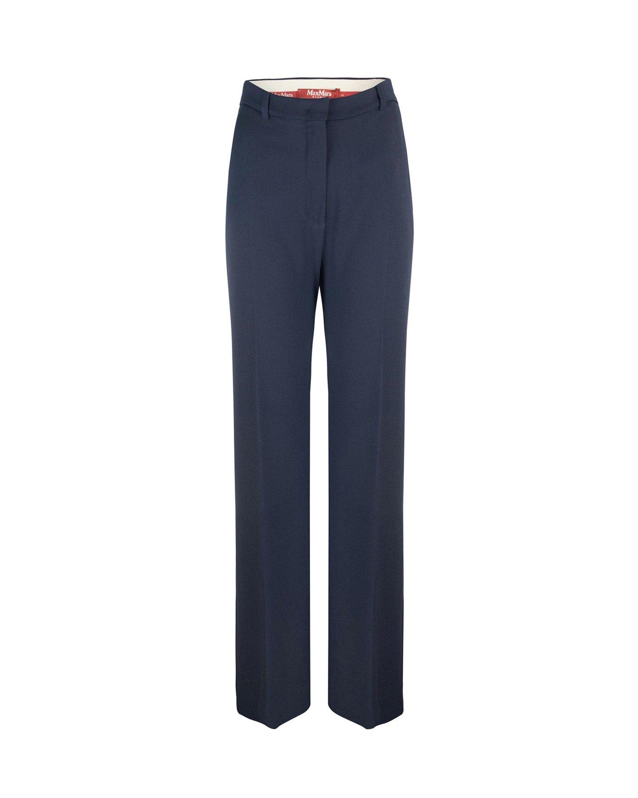 Max Mara Studio Pleat Detailed Straight Leg Trousers