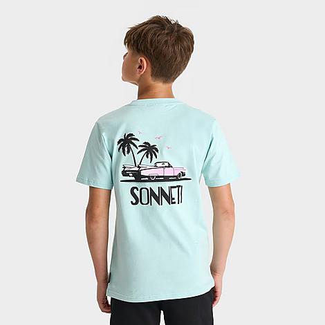 Sonneti Big Kids Convertible Back Hit T-Shirt in Canal Blue Size: Small