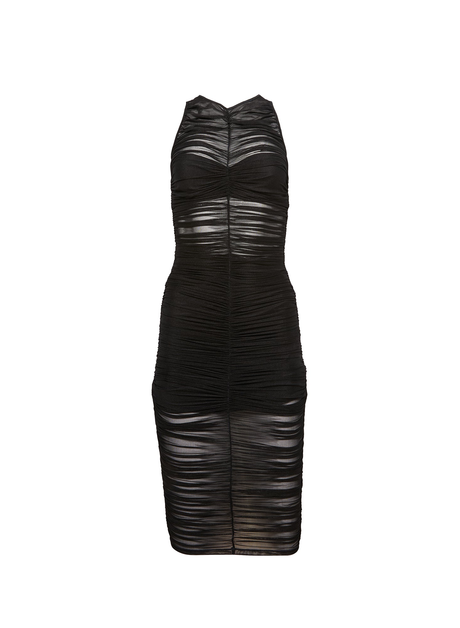 Fleur du Mal Ruched Midi Dress