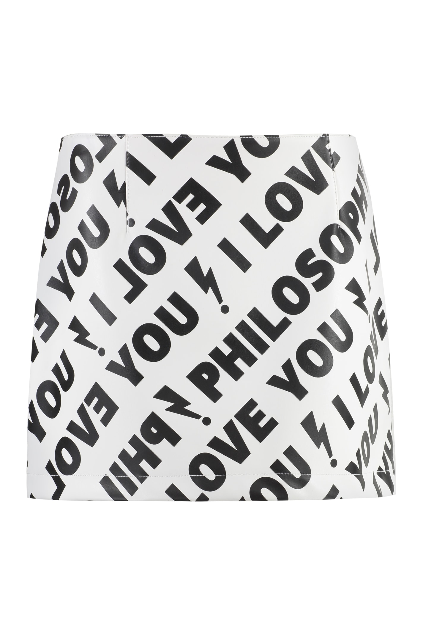Philosophy di Lorenzo Serafini Faux Leather Mini Skirt
