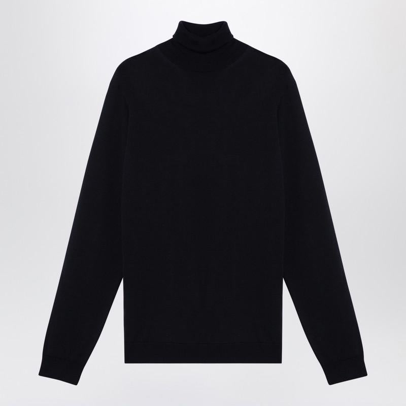 Roberto Collina Navy Turtleneck Sweater