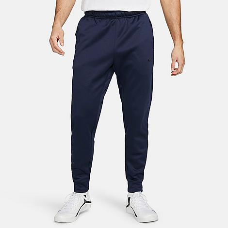 Nike Men's Therma-FIT Tapered Fitness Sweatpants in Obsidian/Black Size: Small