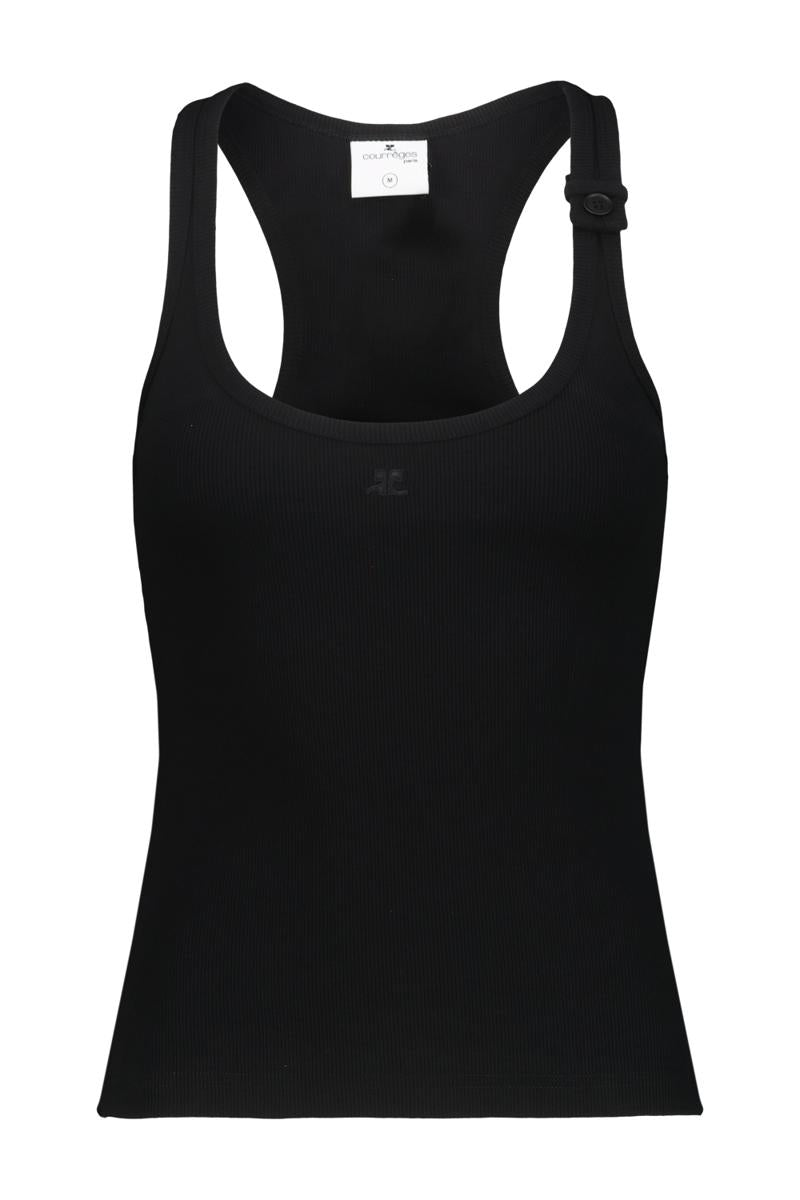 Courrèges 90`S Rib Tank Top Clothing