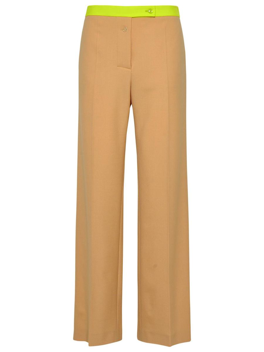 Off-White Beige Wool Blend Active Pants