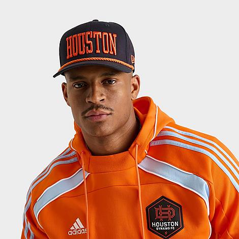 New Era Houston Astros MLB 9SEVENTY Stretch-Snap Hat in Black/Orange