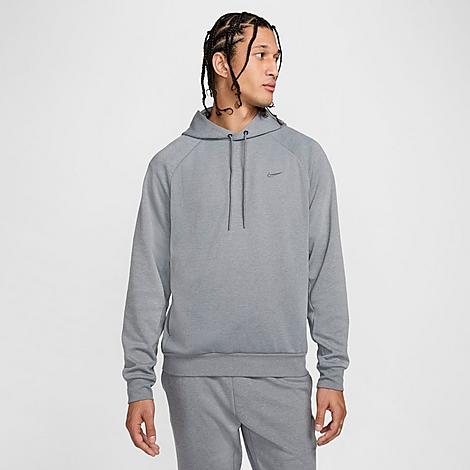 Nike Men's Primary Dri-FIT UV Pullover Versatile Hoodie in Cool Grey/Heather/Cool Grey Size: Small