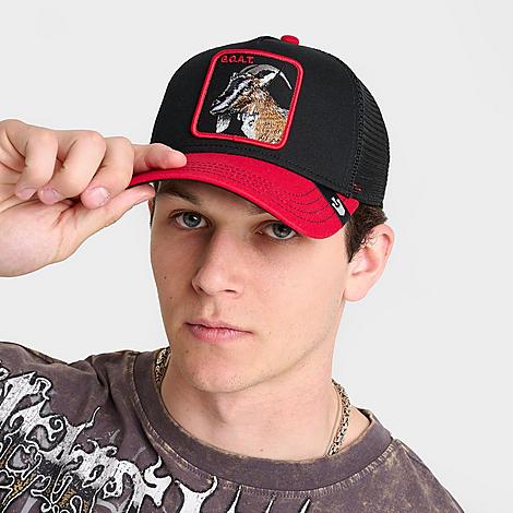 Goorin Bros. The GOAT Trucker Hat in Black/Red