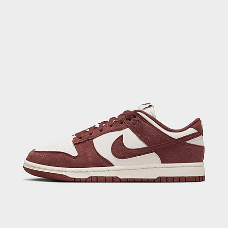 Nike Women's Dunk Low Next Nature Casual Shoes in Phantom/Red Sepia/Sail White Size: 5.0