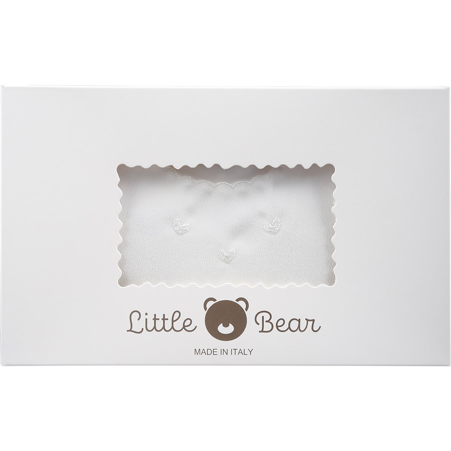 Little Bear Ivory Good-luck Newborn Shirt With Hearts For Babykids