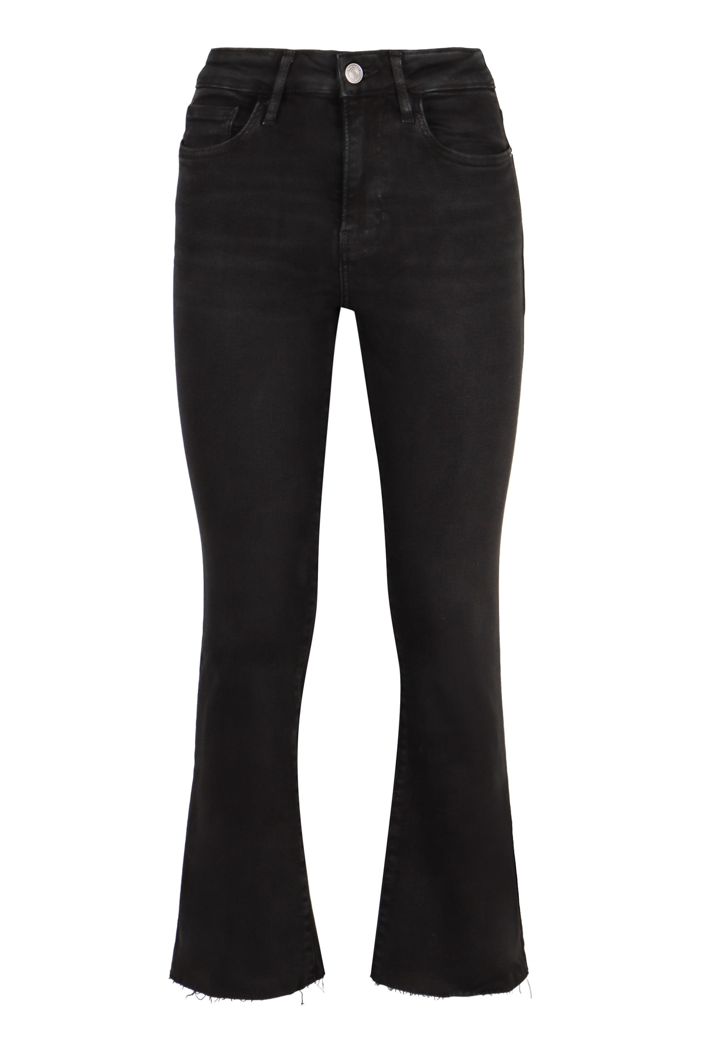 Frame Le Crop Mini Boot Raw Fray Jeans