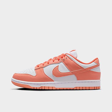 Nike Women's Dunk Low Next Nature Casual Shoes in White/Light Wild Mango Size: 6.0
