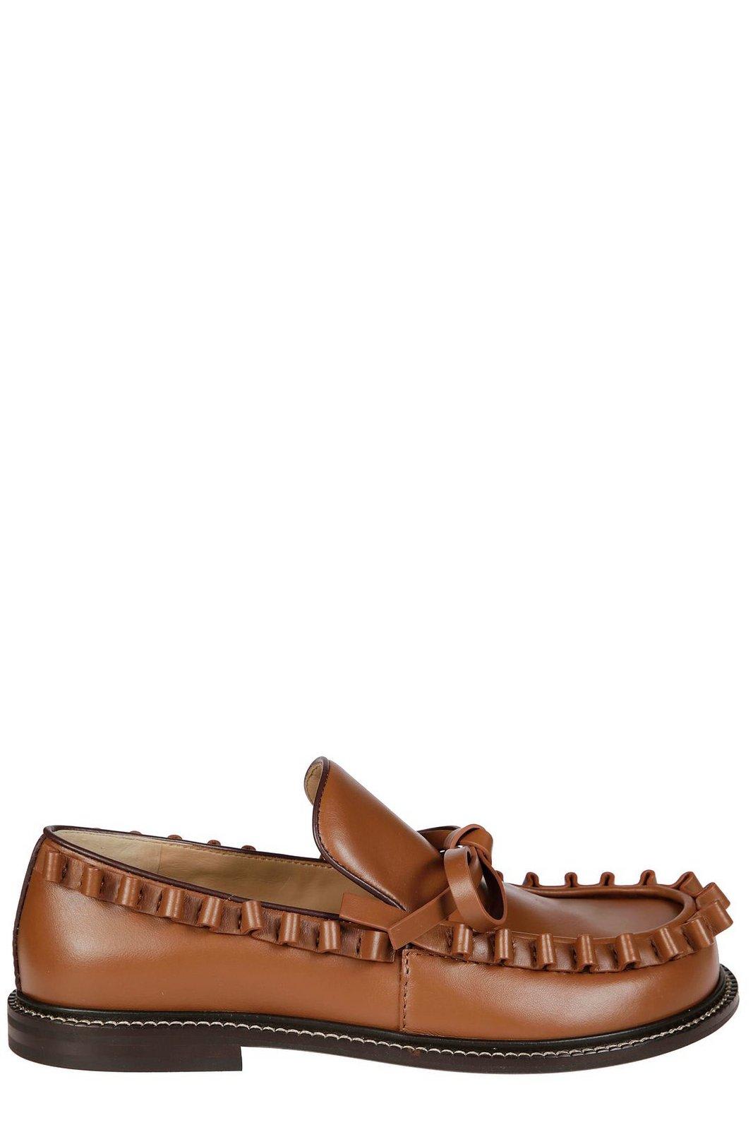 J. W. Anderson Ruffled-trim Lace-up Loafers