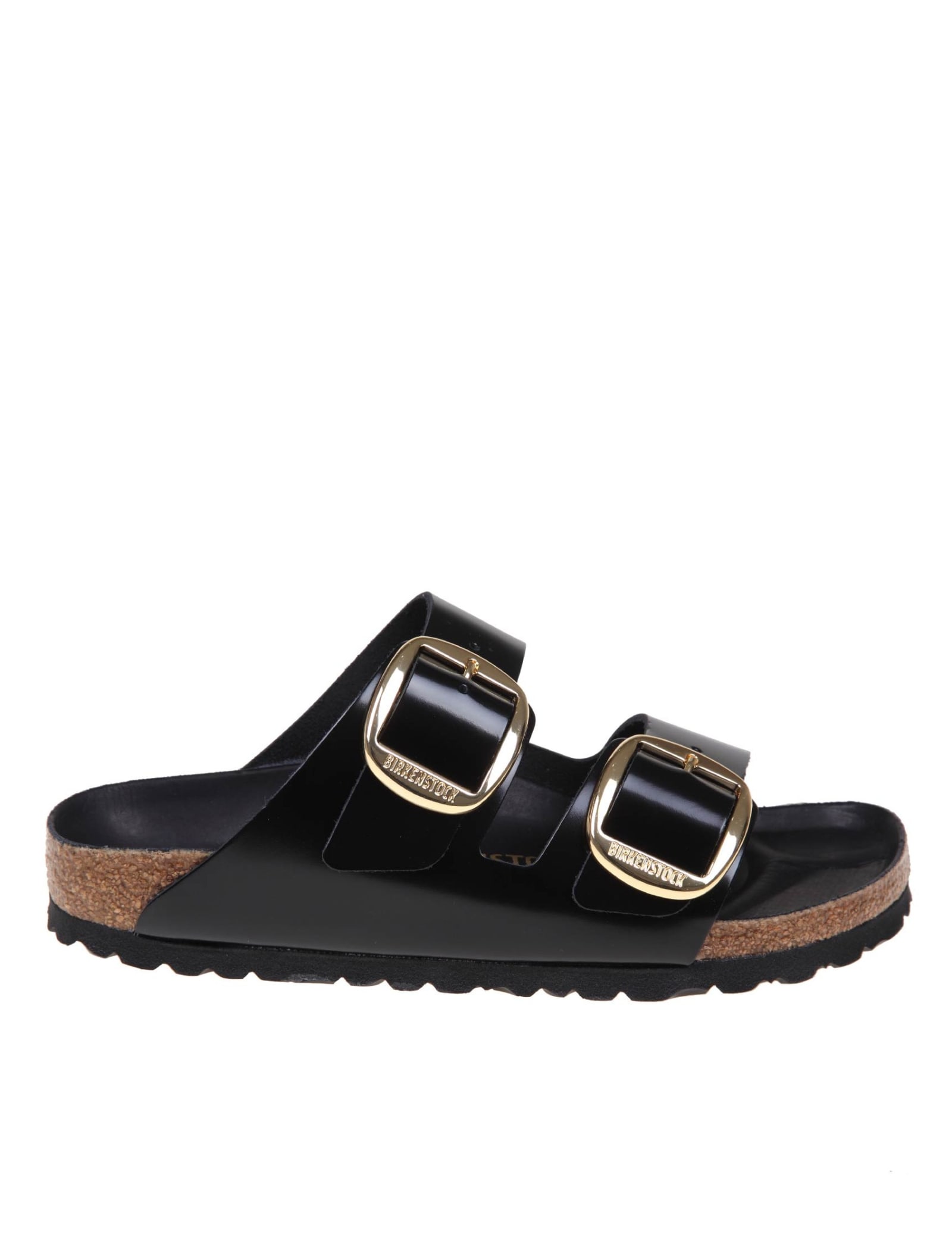 Birkenstock Arizona Big Natural Lea Sandal Black Color