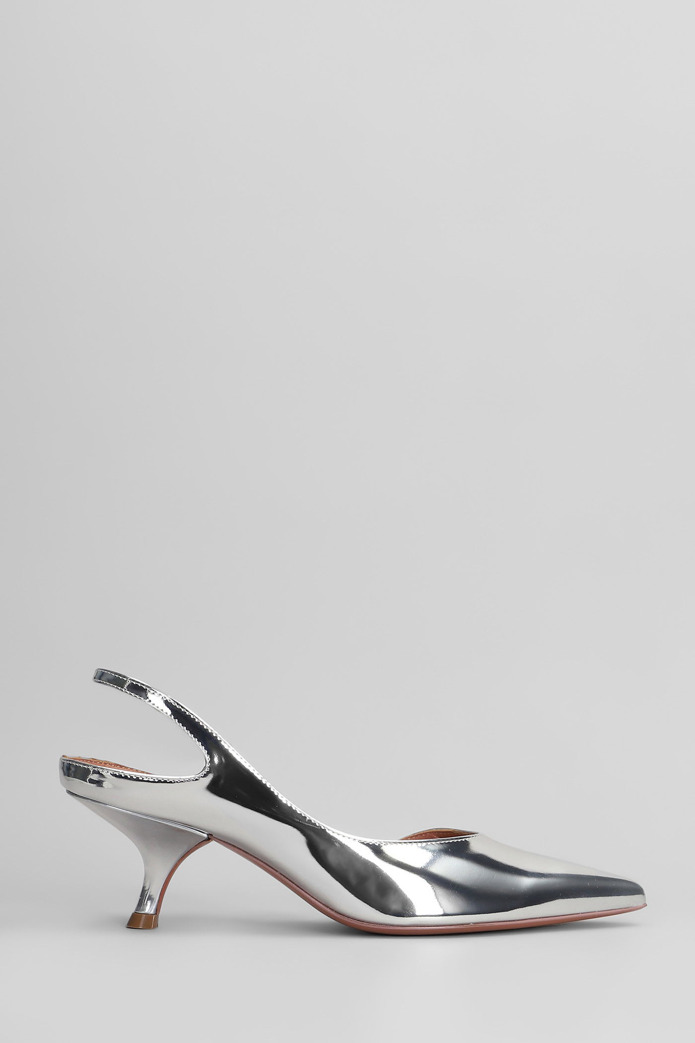 Aldo Castagna Mikaela Pumps In Silver Leather