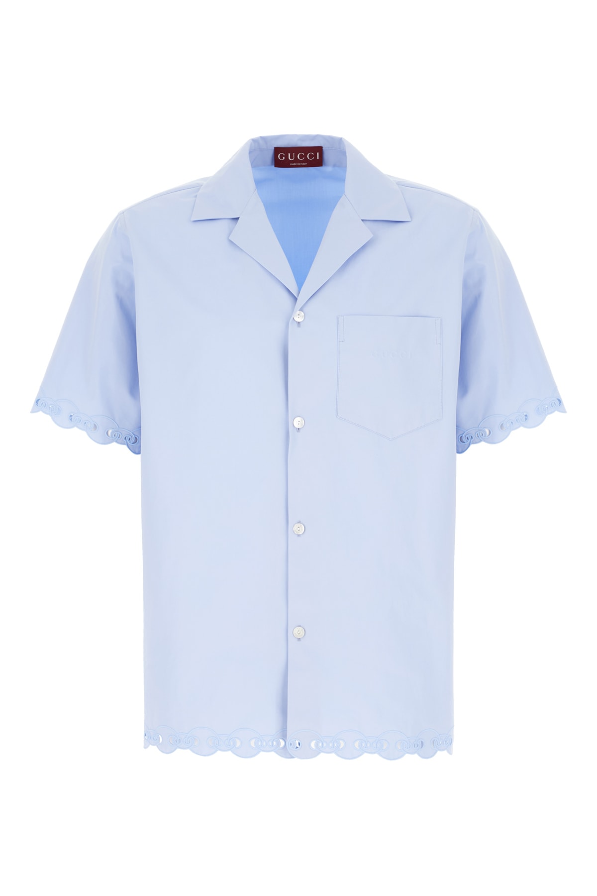Gucci Light Blue Poplin Shirt