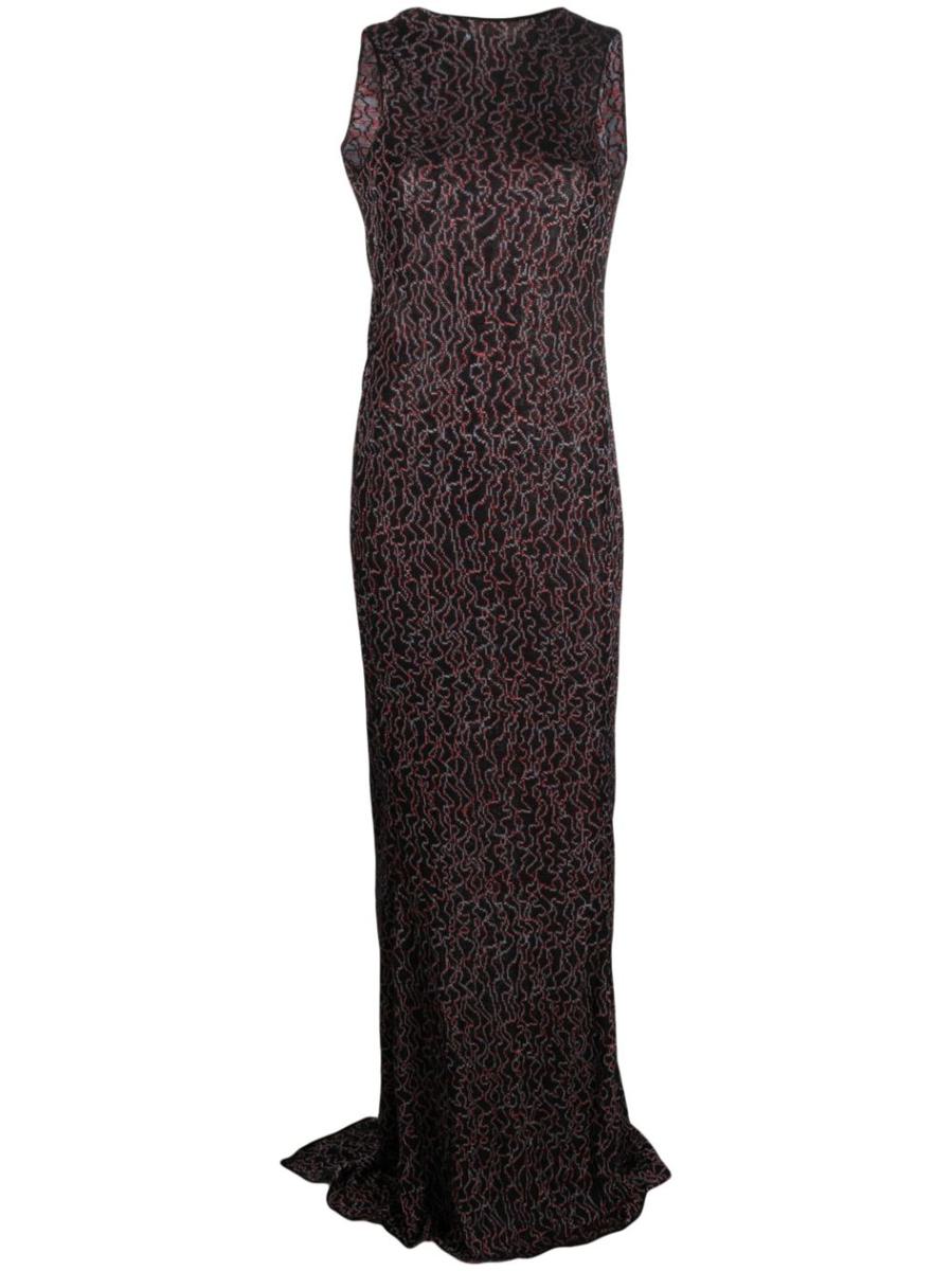 Vitelli Electric Jacquard Chainlink Gown Without Chainlinks Clothing