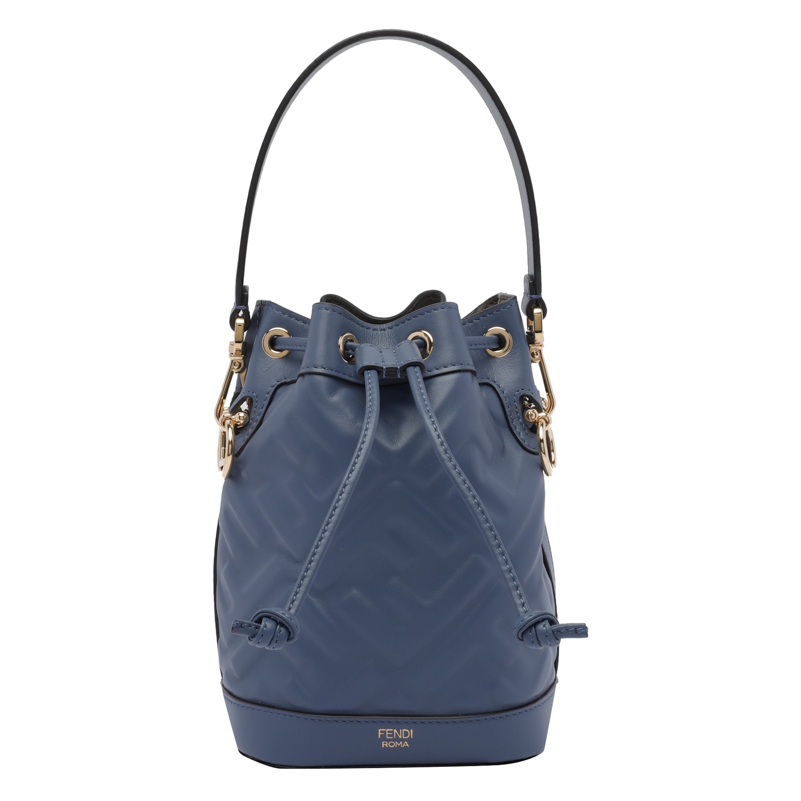 Fendi Mini Mon Tresor Leather Bucket Bag