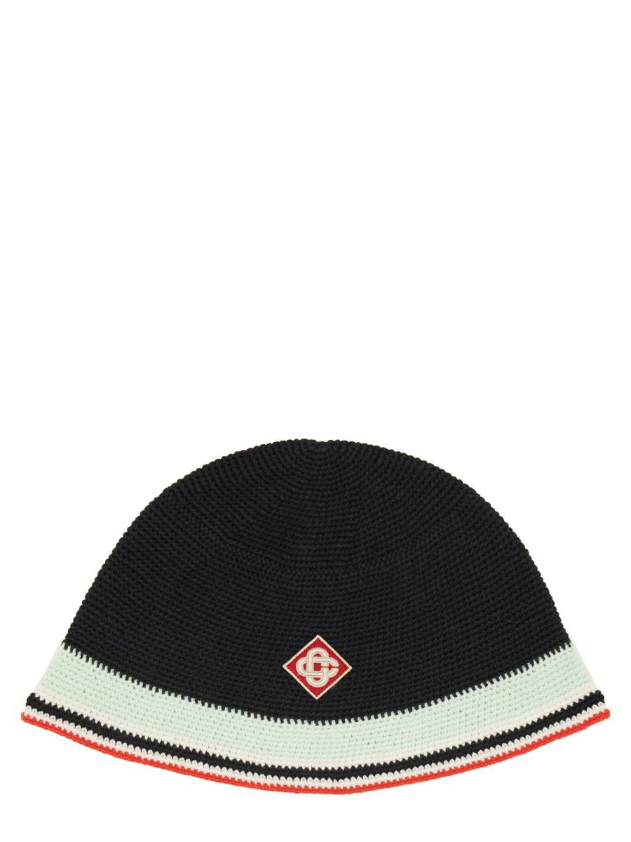 Casablanca Crochet Hat With Logo Unisex