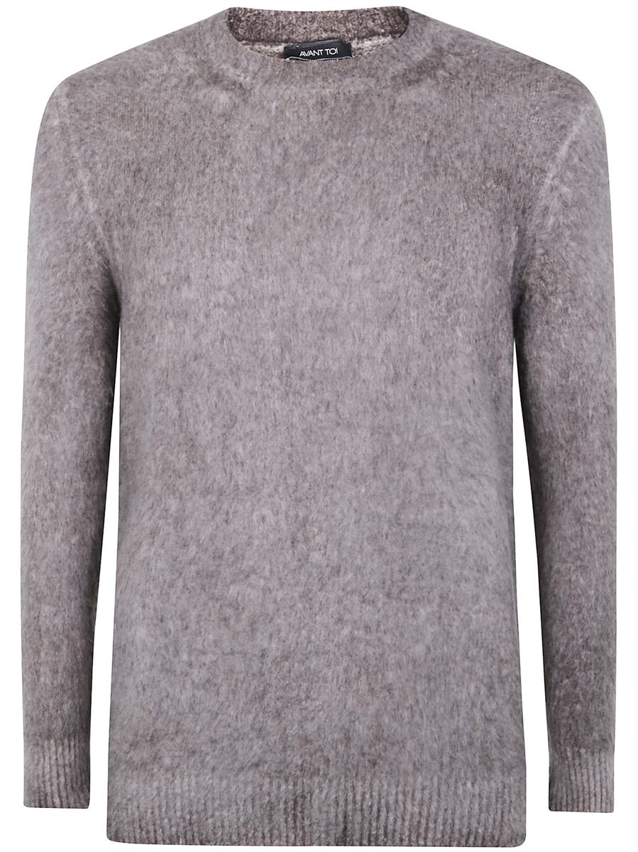 Avant Toi Hand Painted Brushed Cotton High Neck Pullover Clothing