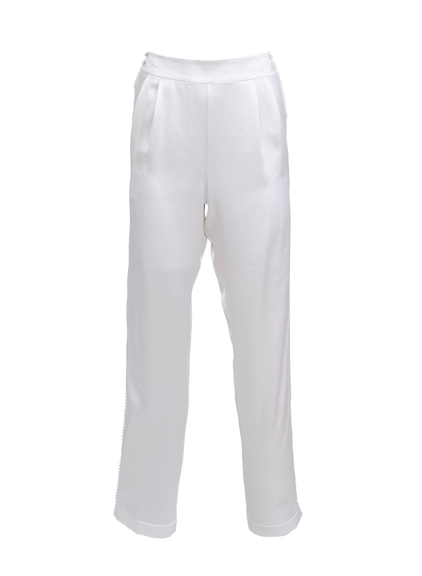 Fleur du Mal Pleated Tuxedo Pant