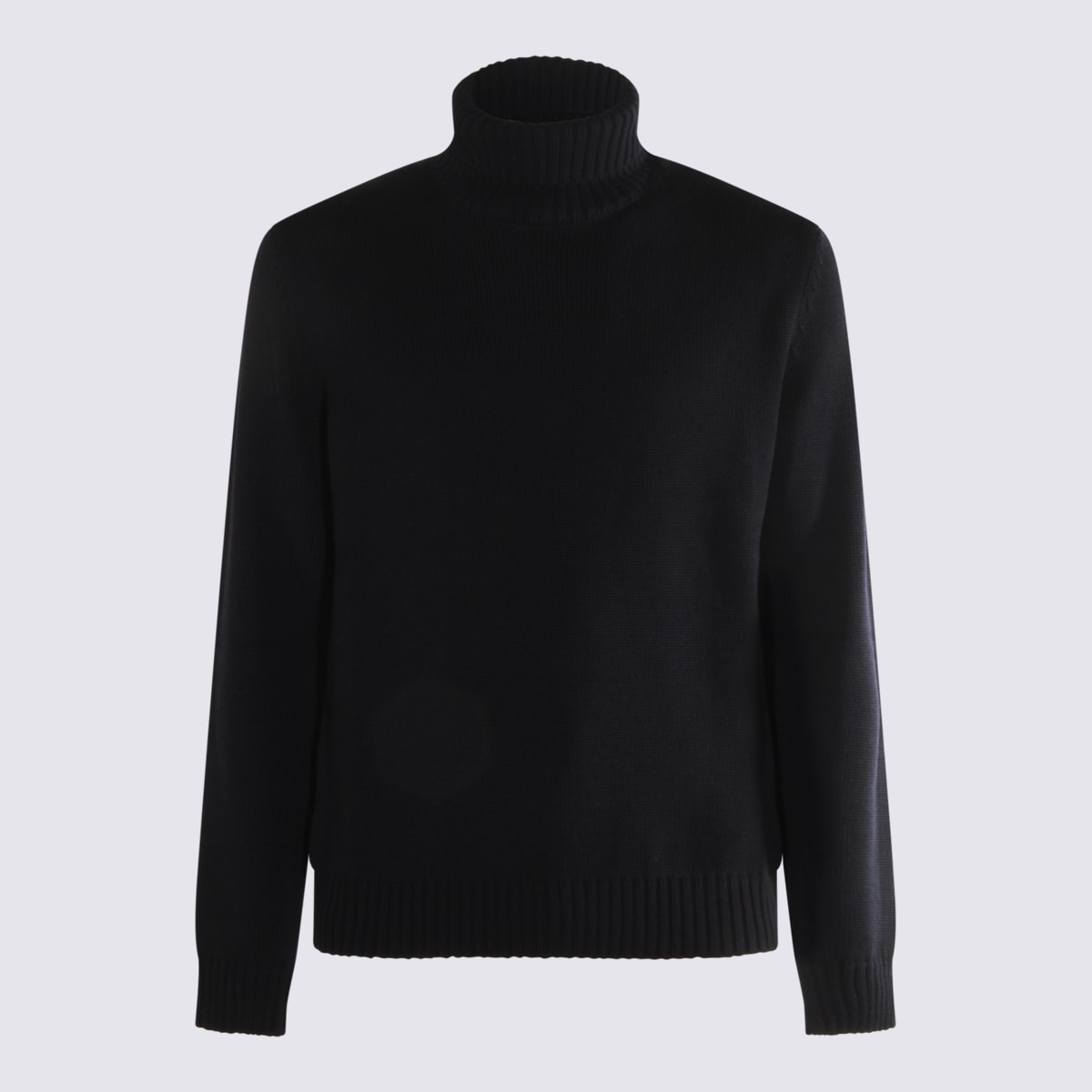 Zanone Black Wool Knitwear
