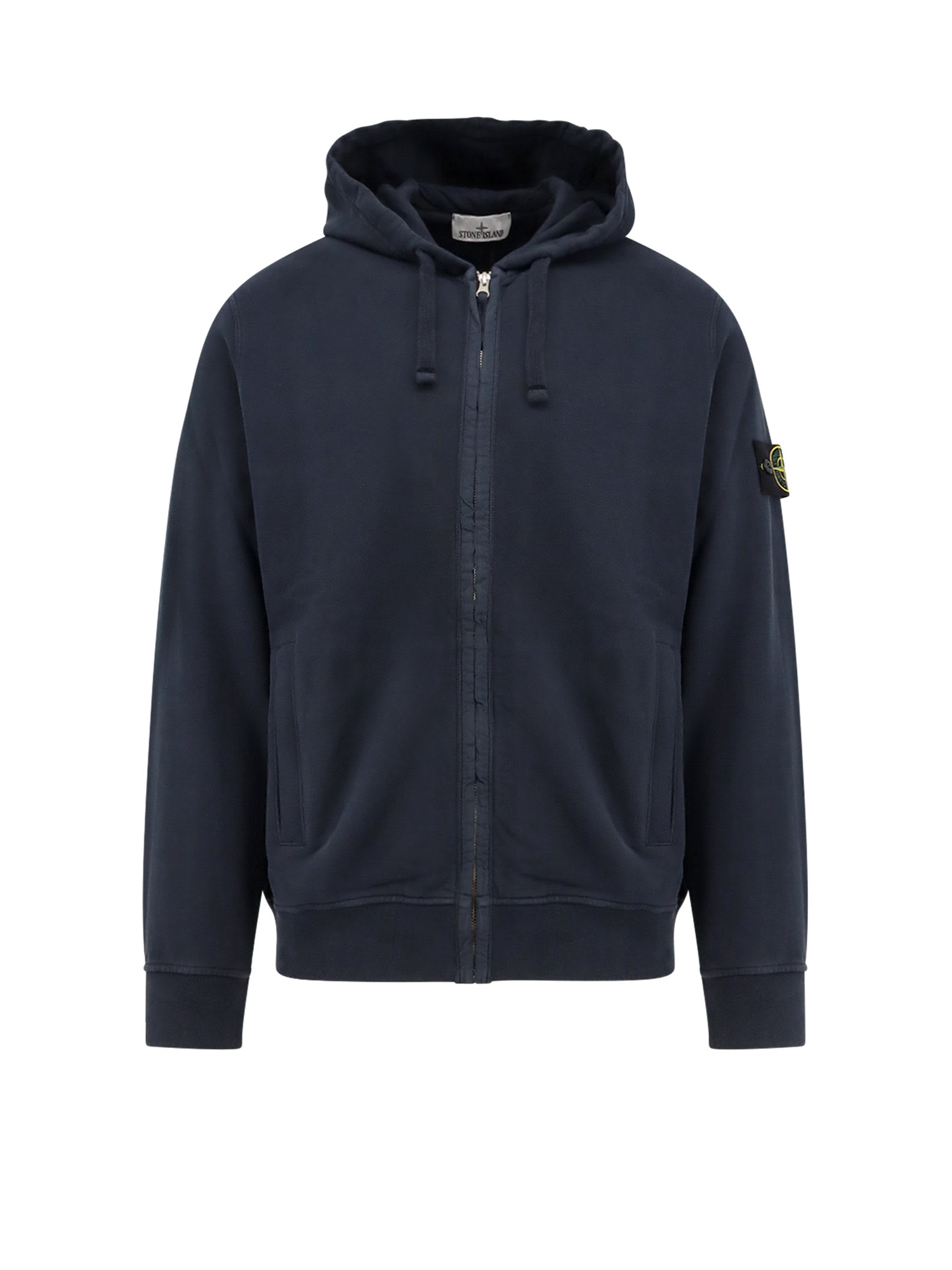 Stone Island Organic Cotton Hooded Sweatshirt