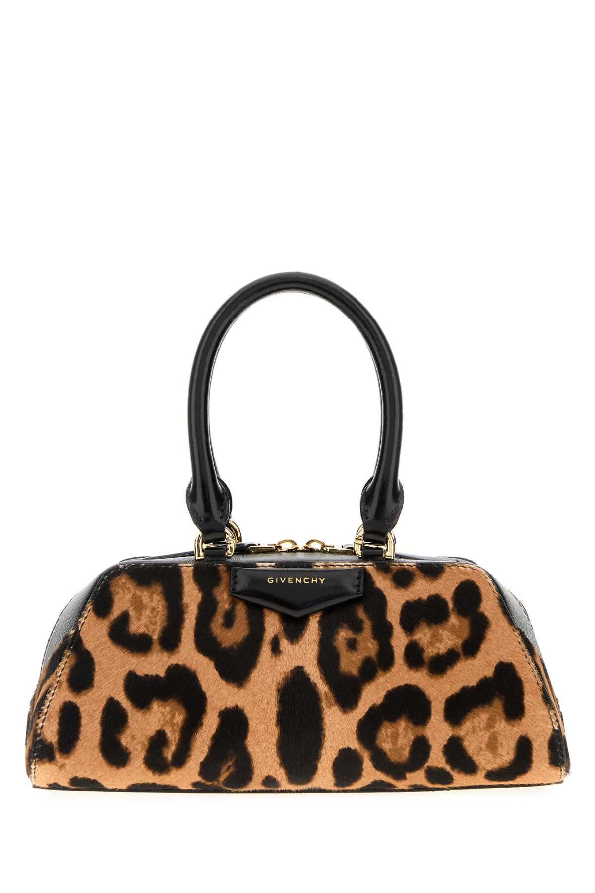 Givenchy Printed Calf Hair Mini Antigona East-west Handbag