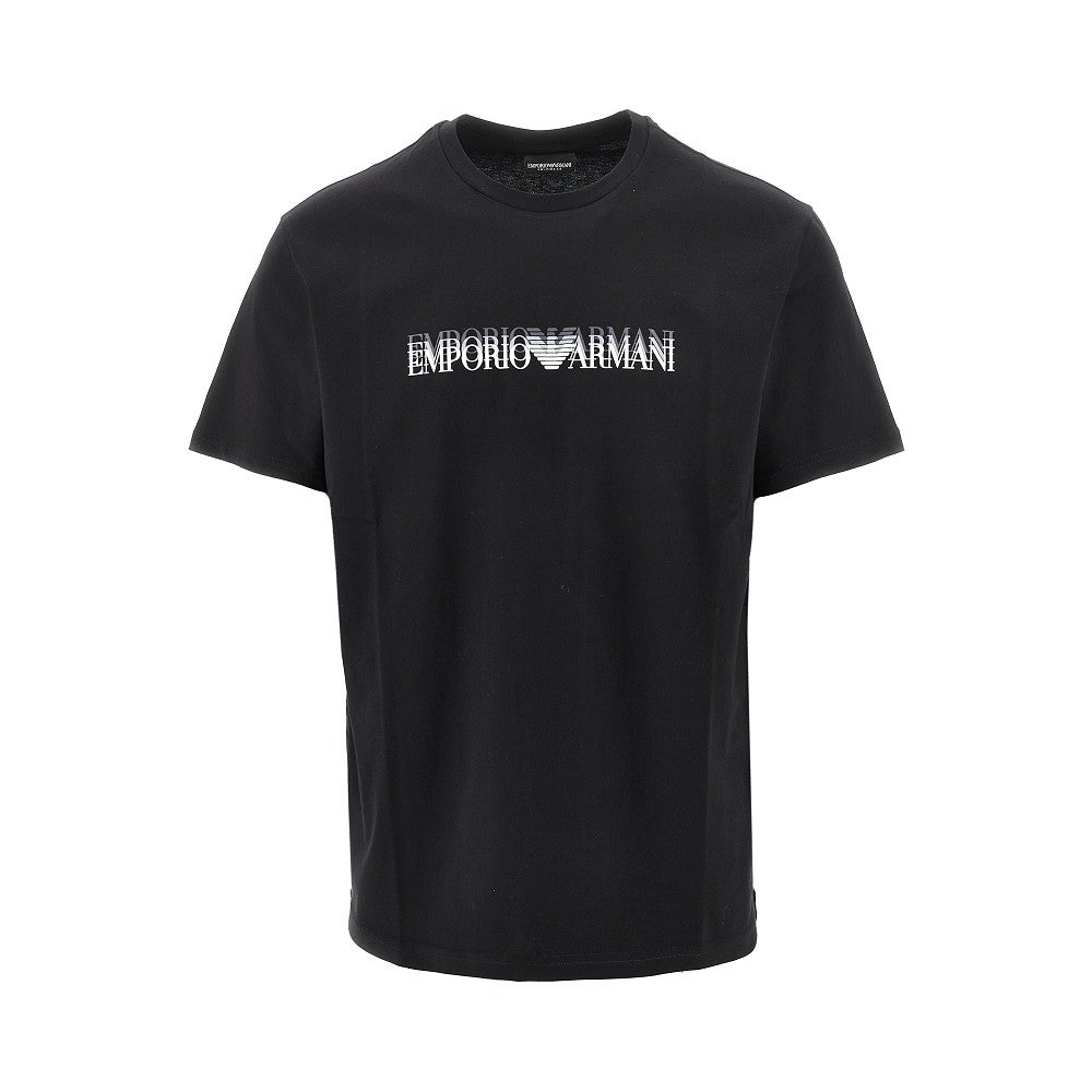 EMPORIO ARMANI 男士泳装有机棉T恤