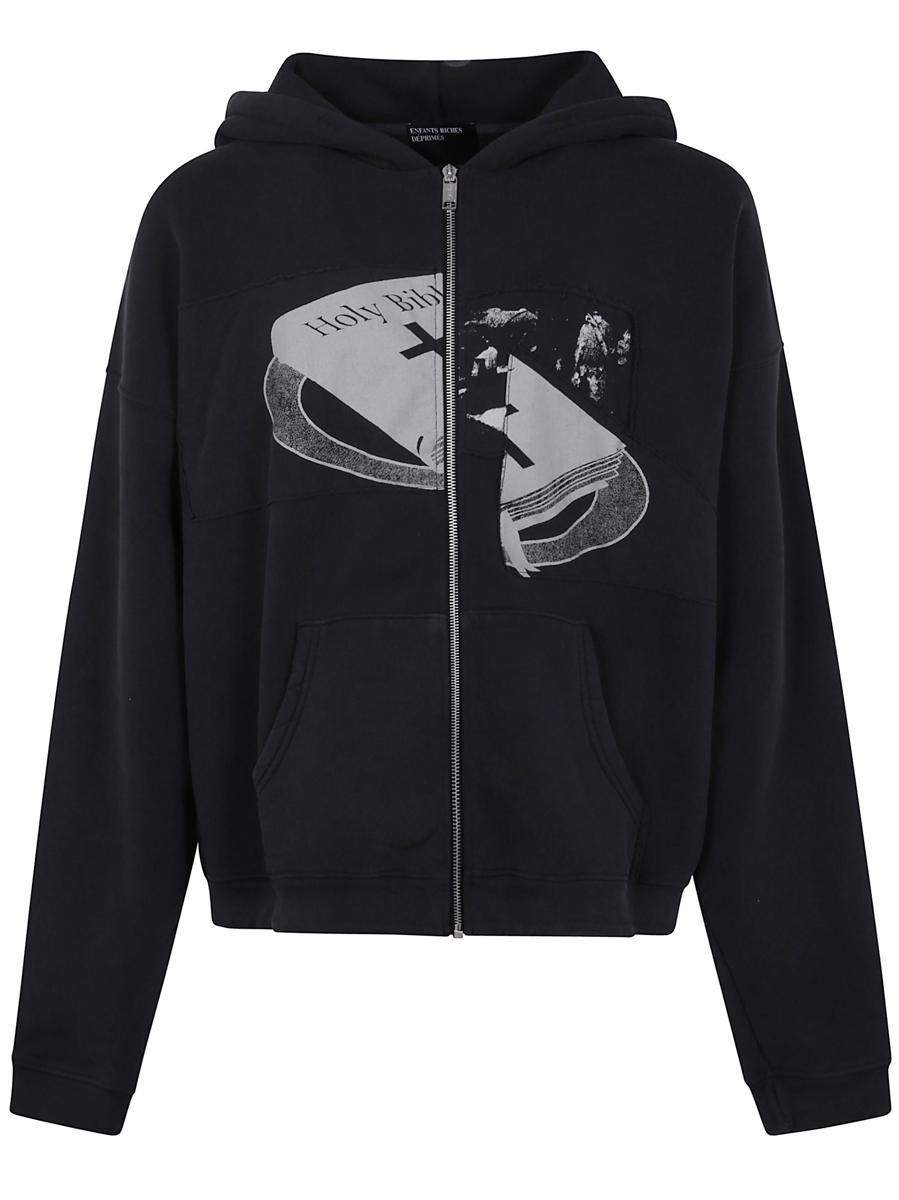 Enfants Riches Déprimés Holy Bible "Assemblage" Baggy Zip Hoodie Clothing