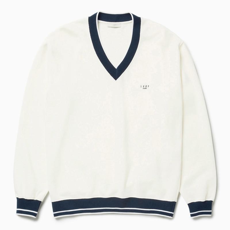 1989 Studio Jp V-Neck Sweatshirt Off
