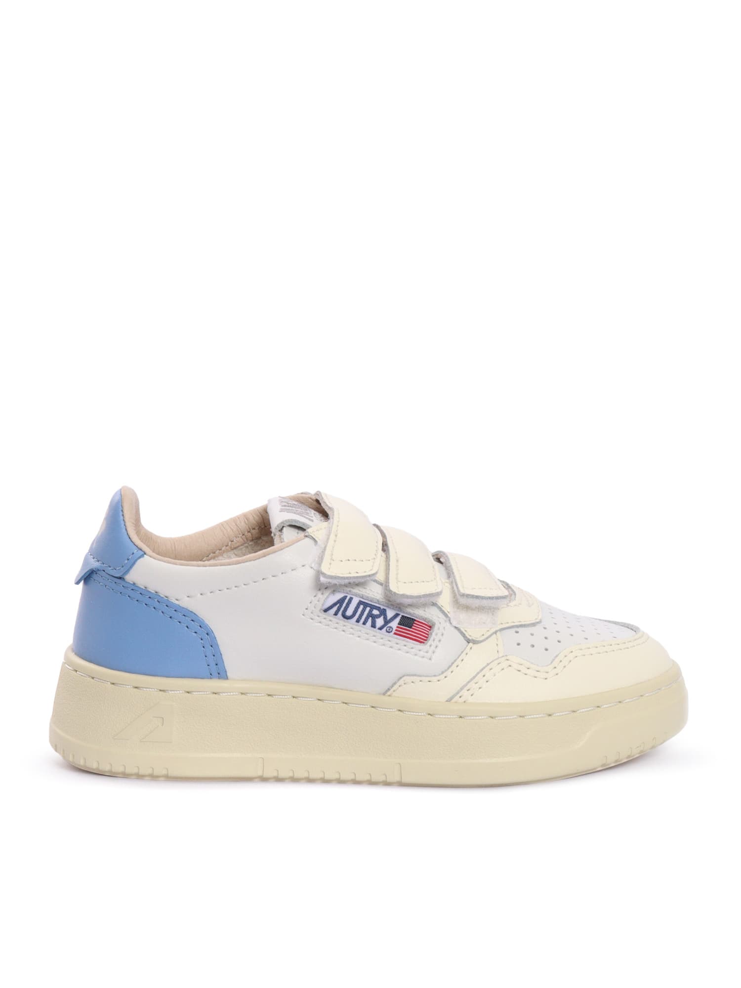 Autry Kidstripes Low Kid Leat/four Wht/drblue Sneakers