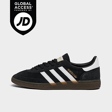 adidas Men's Originals Handball Spezial Casual Shoes in Black/White/Gum Size: 11.5