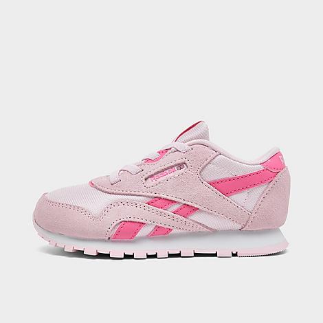 Reebok Kids Toddler Classic Nylon Stretch Lace Casual Shoes in Frosted Berry Size: 4.0