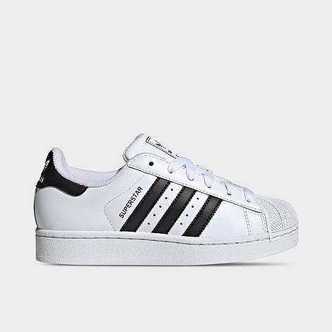adidas Big Kids Originals Superstar II Casual Shoes in Cloud White/Core Black/Cloud White Size: 3.5