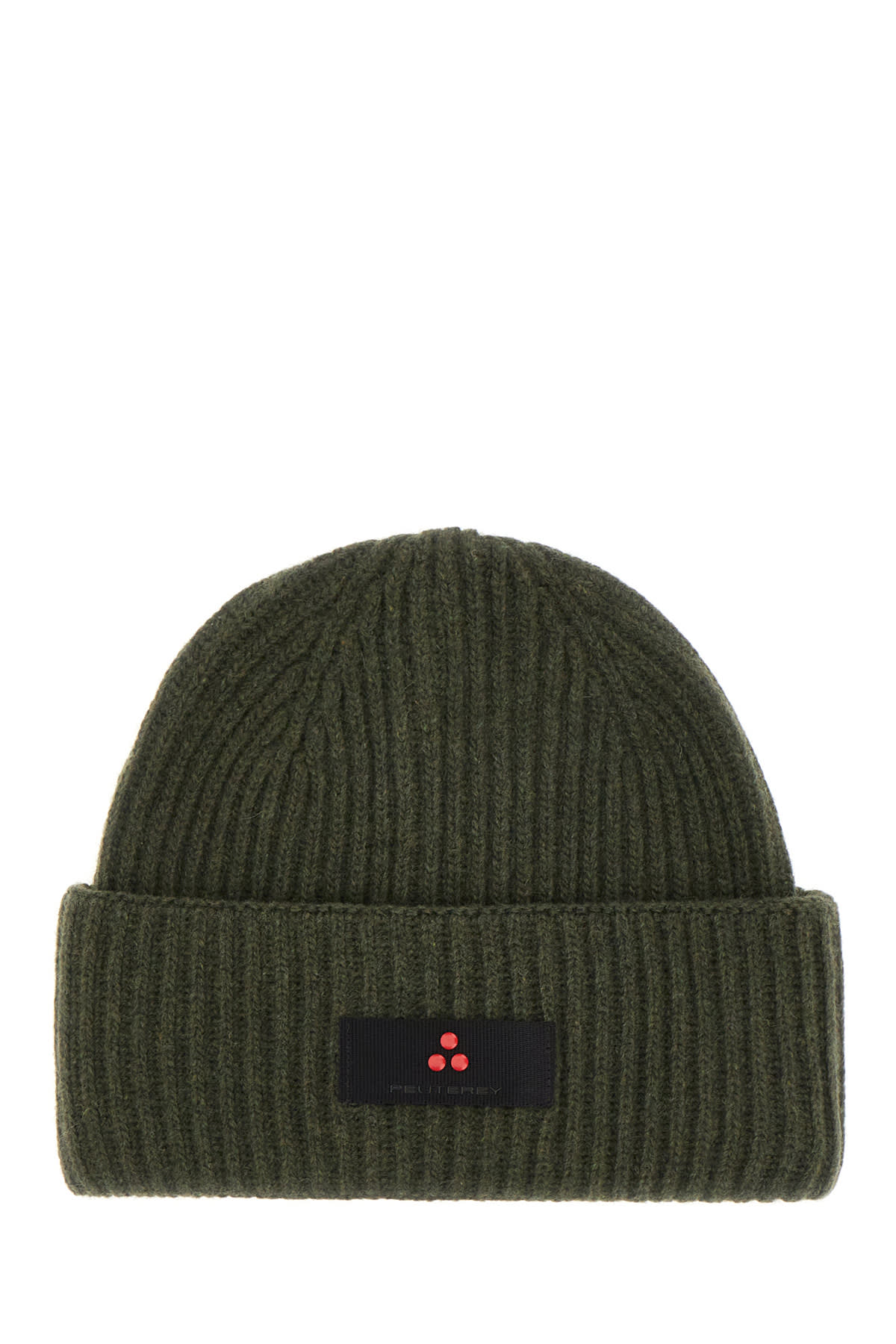 Peuterey Military Green Nylon Blend Beanie Hat