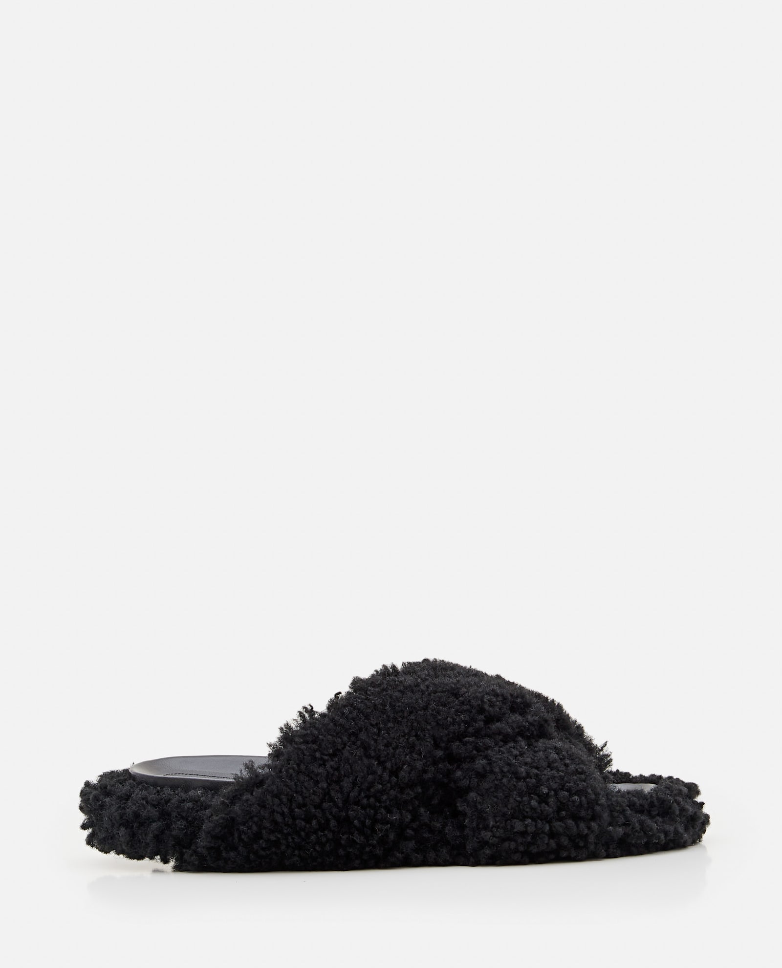 Marni Shearling Crisscross Sandals