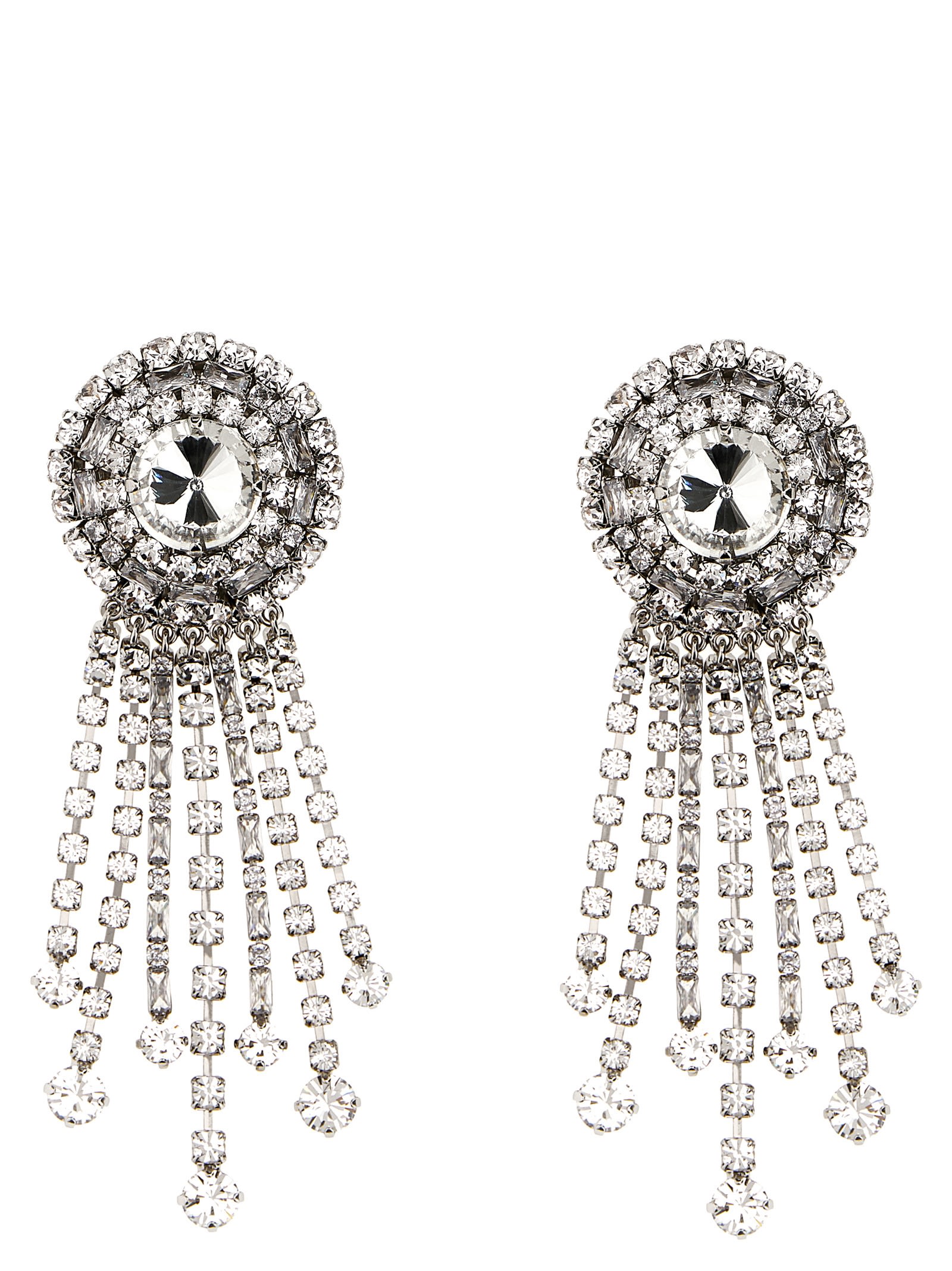 Alessandra Rich Crystal Fringed Earrings