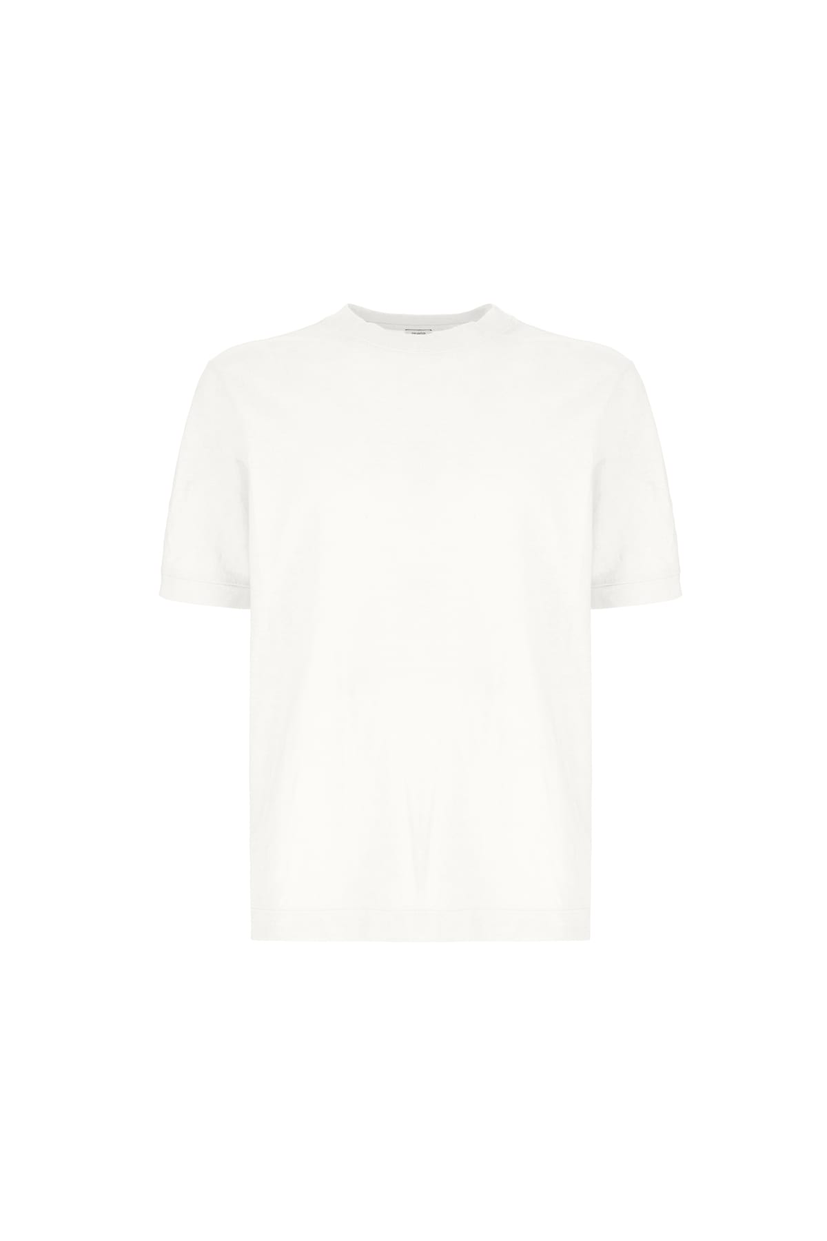 Malo White Stretch Cotton T-shirt