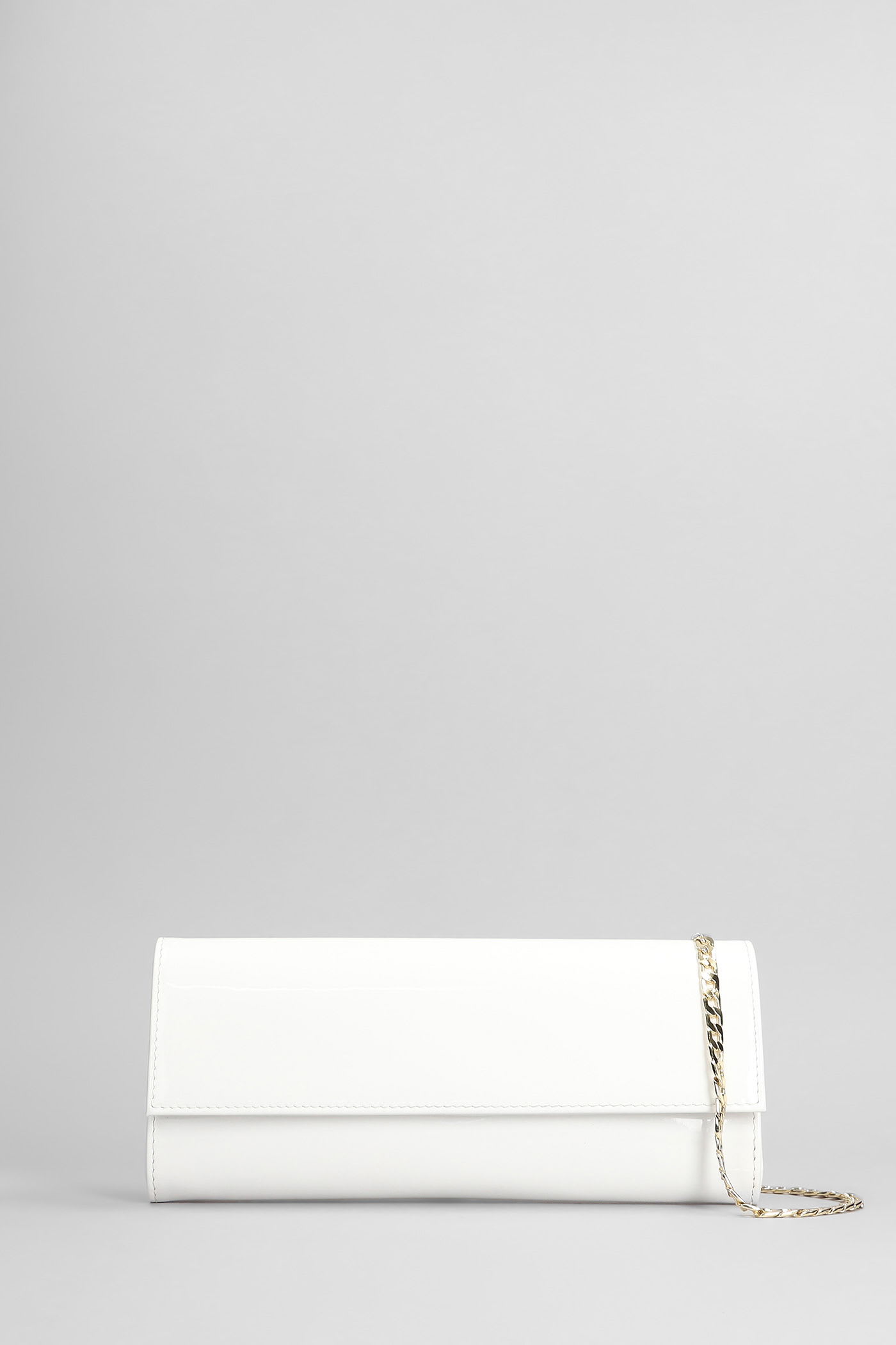 Aldo Castagna Shoulder Bag In White Patent Leather