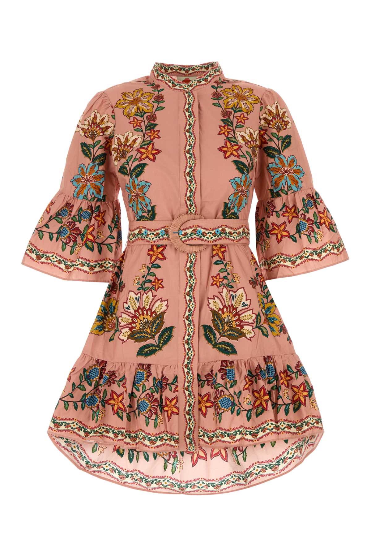 Farm Rio Printed Poplin Mini Dress