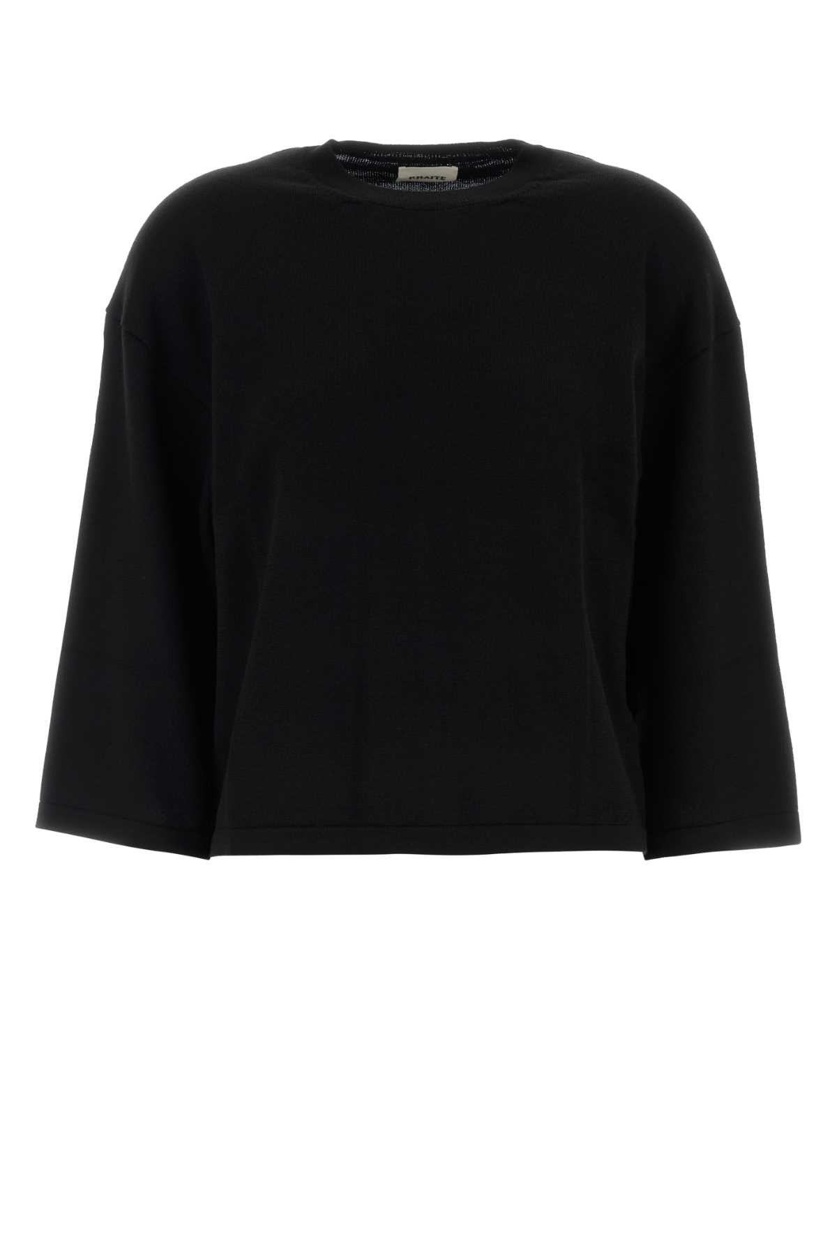 Khaite Black Wool Daisy Sweater