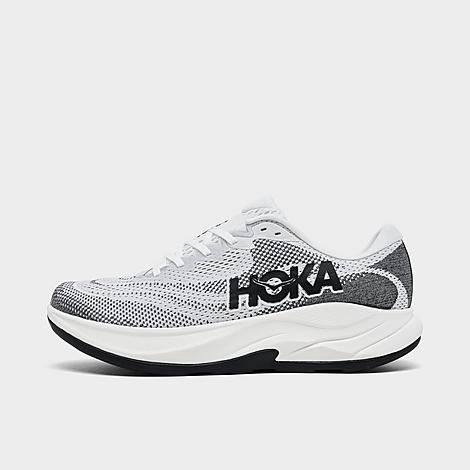 HOKA Men's Rincon 4 Running Shoes in White/Black Size: 7.5
